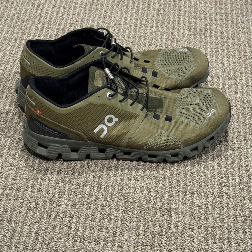 On Running Men's Olive Athletic Shoes - Picture 2 of 5